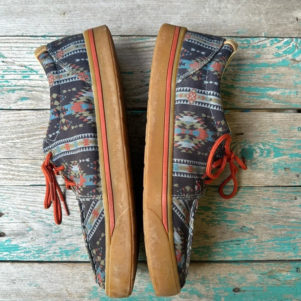 Hooey Twisted x Looper Sneakers Shoes Men's Size 10.5M Casual Aztec Fabric Lace